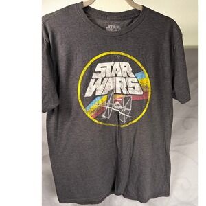 Star Wars TIE Fighter Retro Graphic Tee, Unisex Retro Style Sci-Fi Large